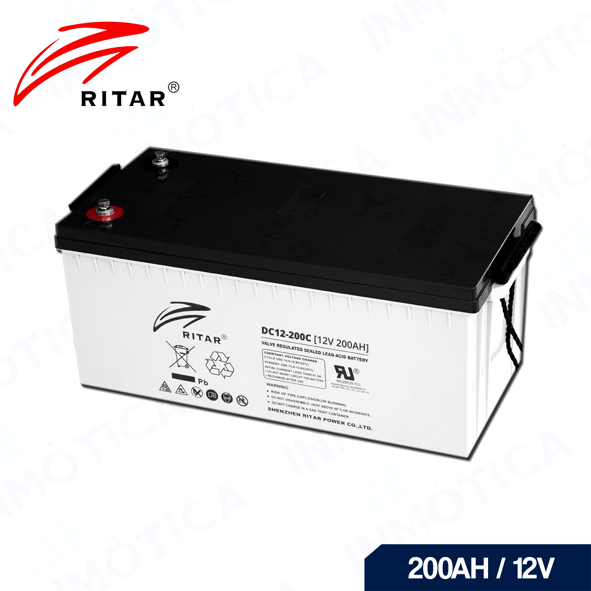 Batería AGM RITAR – 200Ah – INMÓTICA PERÚ