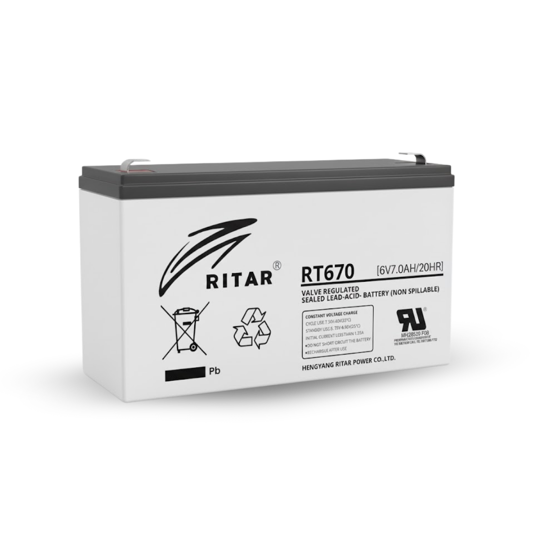 BATERIA AGM RITAR 6V-7AH